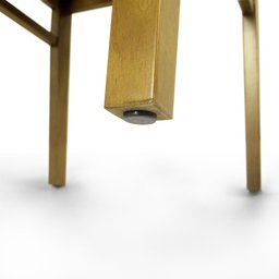 Cadeira Estofada em Madeira e Fibra Asti - kit 2 cadeiras - Oregon Tecido Linho Claro 06 - 8