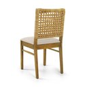 Ver imagem 5 de Cadeira Estofada em Madeira e Fibra Asti - kit 2 cadeiras - Oregon Tecido Linho Claro 06