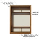 Ver imagem 5 de Guarda-Roupa Infantil Madesa Enzo 2 Portas de Correr de Espelho Rustic Cor:Rustic