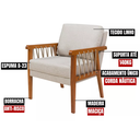 Ver imagem 7 de Kit 2 Poltronas Lumi Corda Náutica Madeira Maciça Moderna:bege