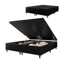 Ver imagem 1 de Cama Box Com Baú Queen 1,58M Preto Marrom