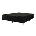 Ver imagem 3 de Cama Box Com Baú Queen 1,58M Preto Marrom