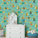 Ver imagem 1 de Papel de Parede Infantil - Raposa Arte Destaque 3 Metros