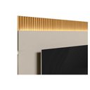 Ver imagem 4 de Rack Bancada C/ Painel P/ Tv até 70 Pol São Paulo Ripado 1 Pta 2gav 3 Prateleiras e Leds 238x198cm