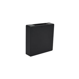 Arandela Blumenau Clean Led Quadrada 3W Bivolt 3000K Preta - 1