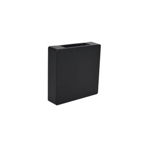 Arandela Blumenau Clean Led Quadrada 3W Bivolt 3000K Preta