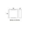 Arandela Blumenau Clean Led Quadrada 3W Bivolt 3000K Preta - 2