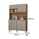 Ver imagem 4 de Cozinha Compacta Erva Doce 120cm Ipê Fendy Nicioli