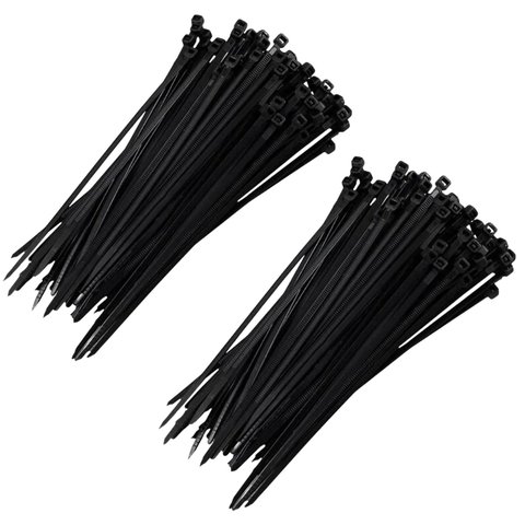 Abraçadeira Nylon Preta Enforca Gato 2,5 X 100mm 200 Un | Fertak