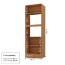 Ver imagem 3 de Paneleiro Torre Quente para Forno Planejado 70cm Soho CabeCasa MadeiraOriginals Freijó/Azul