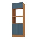 Ver imagem 2 de Paneleiro Torre Quente para Forno Planejado 70cm Soho CabeCasa MadeiraOriginals Freijó/Azul
