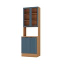 Ver imagem 2 de Paneleiro Torre Quente para Forno 70cm Soho CabeCasa MadeiraOriginals Freijó/Azul