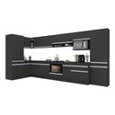 Ver imagem 1 de Cozinha Modulada Completa Canto 409cm com Rodapé e Balcão para Cooktop Veneza Multimóveis Mp2304