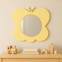Ver imagem 3 de Espelho Infantil Decorativo Borboleta Mdf Amarelo