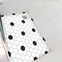 Ver imagem 1 de Vinil Adesivo Piso Box Ladrilho Antiderrapante Losangos Colacomigo Adesivo para Box 1,20 X 0,97 Metr