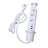 Torre 2 Tomadas 2 Usb Embutir Bancada Retrátil Branco - 1