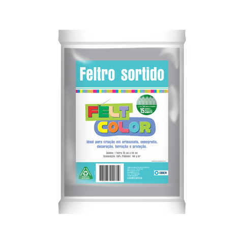 Feltro Feltcolor Liso Gelo - 70cm X 50cm