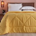Ver imagem 2 de Edredom Queen Unique Dupla Face Micropercal 200 Fios Toque de Algodão 1 Peça - Amarelo