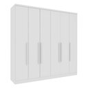 Ver imagem 2 de Guarda-Roupa Casal com 6 Portas e 4 Gavetas 239cm Multimóveis CR35501 Neve
