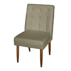 Cadeira de Jantar Estofada Diamante Suede Dimazza Móveis Dimaza Móveis Cadeira de Jantar Diamante Be