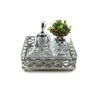 Bandeja Espelhada Quadrada Francesa Prata 16cm X 16cm - Mek - 6