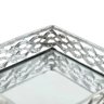 Bandeja Espelhada Quadrada Francesa Prata 16cm X 16cm - Mek - 3