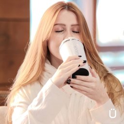 Copo Térmico Glück 500ml Aço Inox Copo Para Café Cerveja Com Tampa Hermética Off White - 2