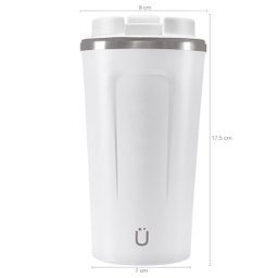 Copo Térmico Glück 500ml Aço Inox Copo Para Café Cerveja Com Tampa Hermética Off White - 3
