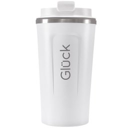 Copo Térmico Glück 500ml Aço Inox Copo Para Café Cerveja Com Tampa Hermética Off White - 1