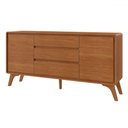 Ver imagem 2 de Balcão Buffet Ares 2 Portas 3 Gavetas Naturalle - Mavaular