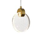 Ver imagem 2 de Lustre Pendente Led 5w 3000k Bronze Icy 15cm Moderno Bivolt
