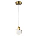 Ver imagem 1 de Lustre Pendente Led 5w 3000k Bronze Icy 15cm Moderno Bivolt