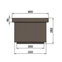 Ver imagem 2 de Vaso Quadrado Grande de Plástico 40cm