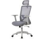 Ver imagem 1 de Cadeira Office Dallas Tela Mesh Cinza com Apoio de Cabeça e Base Cinza - 74524