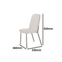 Ver imagem 3 de Kit com 4 Cadeiras 92x53cm California Bege/Champagne
