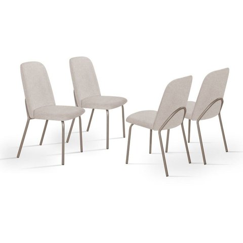 Kit com 4 Cadeiras 92x53cm California