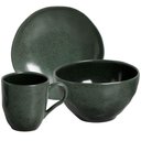 Ver imagem 1 de Aparelho de Jantar 12 Peças em Cerâmica Porto Brasil Arauco Verde Orgânico Mesa Posta Elegante