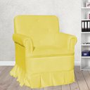 Ver imagem 2 de Poltrona Para Quarto Amamentação Com Balanço Suede Estopar Laura Suede Amarelo