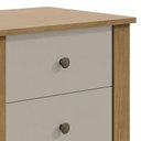 Ver imagem 3 de Kit 2 Mesas de Cabeceira Maggiore Amêndoa/Off White - Móveis Lopas