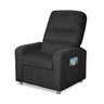 Poltrona do Papai Reclinável Confortável com Fibra Siliconada Preta - 3