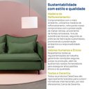 Ver mais imagens de Sofá Modular 2 Lugares Braço Lateral com Pé Metal Sôma CabeCasa MadeiraOriginals