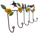 Ver imagem 4 de Lindo Cabide Decorativo com Flores de Ferro Ideal para Ambiente Rustico Libertas Rosas Artesanato Ro