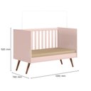 Ver imagem 6 de Berço Mini Cama Q Encanto Retro Mdp/mdf Qmovi