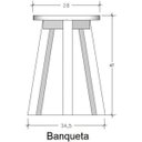 Ver imagem 3 de Conjunto 2 Banquetas MS Colors