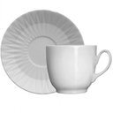 Ver imagem 1 de Xícara 75ml para Café Diamante com Pires Porcelana Germer Branca Cafezinho Expresso