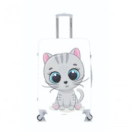 Capa Protetora para Mala Viagem Personalizada Grande Gatinho - 1