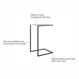 Mesa Lateral Industrial Linha Complementos - 3