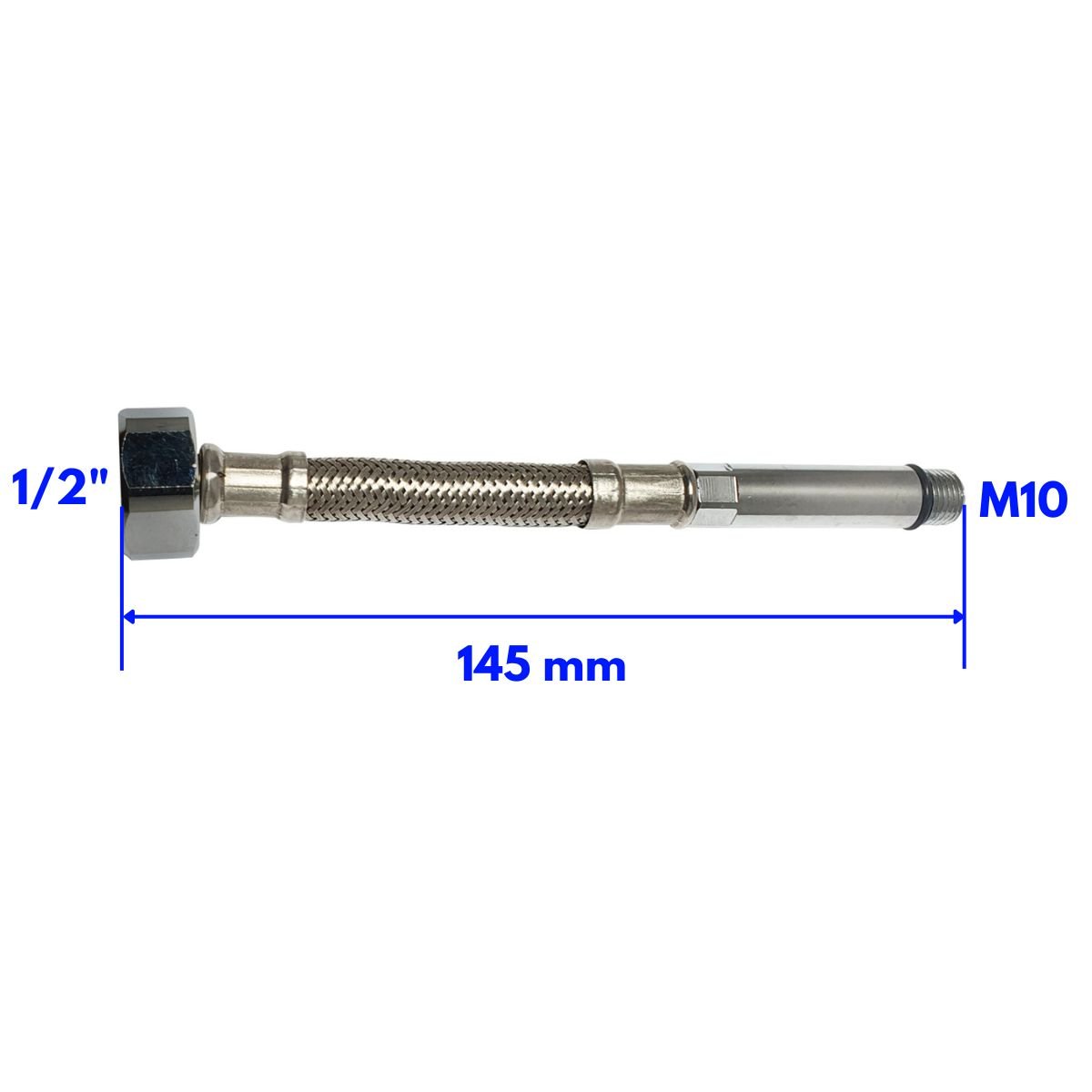 Flexível 145mm M10 X 1/2" Torneiras Automáticas Deca - 4260017 - 3
