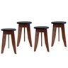 Conjunto 4 Banquetas Madeira Maciça MS Colors  - 1