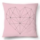 Ver imagem 1 de Capa Coração Geométrico: Rosa